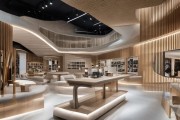 广告店空间设计规划图的视觉冲击力与品牌文化结合的现代美学价值
